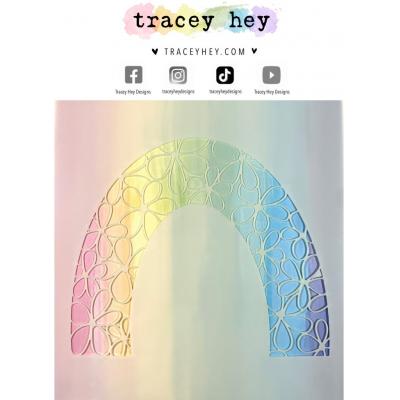 Tracey Hey Stencil -  Rainbow Blooms